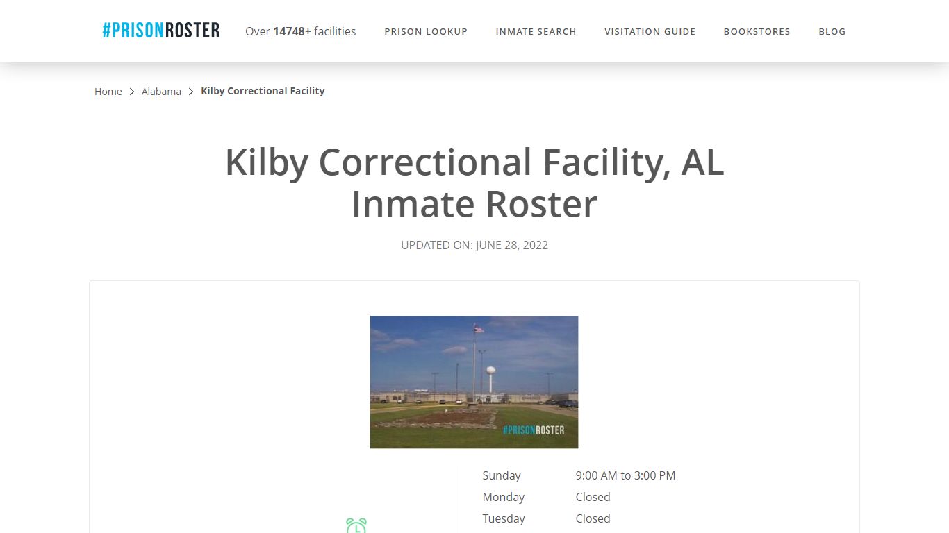 Kilby Correctional Facility, AL Inmate Roster